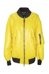 DOLCE & GABBANA LEMON YELLOW ZIP-THROUGH BOMBER JACKET,B5E368C1-4B7D-8ADB-460C-4CA67A3C3D07