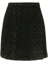 Ermanno Scervino Crystal-embellished Mini Skirt In Black