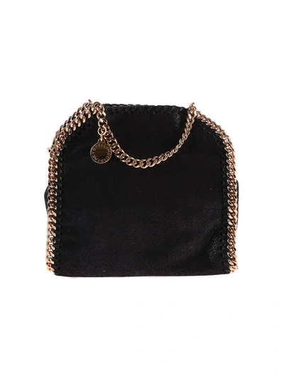 Stella Mccartney Eco-leather Tiny Falabella Bag In Black