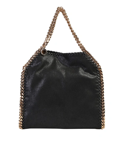 Stella Mccartney Faux Leather Falabella Mini Tote In Black