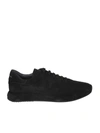 Officine Creative Race Suede Low-top Sneakers In Black