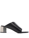 Off-white Hexnut Mules In Black In Black