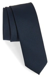 HUGO BOSS NEAT SKINNY RECYCLED POLYESTER TIE,5046214240400