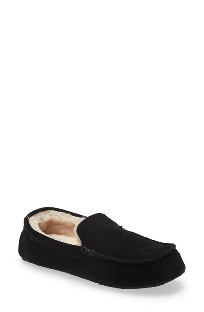 Nordstrom Mateo Slipper In Black Suede