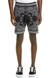 Amiri Bandana Basketball Track Shorts In Black