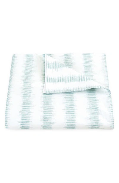 Matouk Attleboro Stripe Print Duvet Cover In Pool