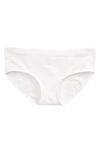 Nordstrom Kids' Seamless Hipster Briefs In White Snow