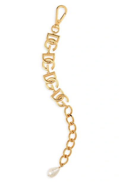 Dolce & Gabbana Logo Link Bracelet In Gold