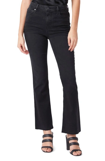 Paige Claudine Raw Hem Ankle Flare Leg Jeans In Slater