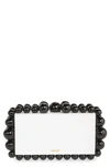 Cult Gaia Eos Beaded Acrylic Box Clutch In White Multi