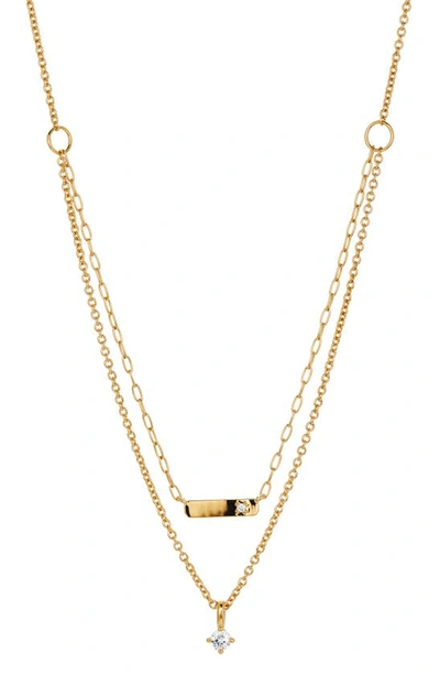 Ajoa Multistrand Necklace In Gold