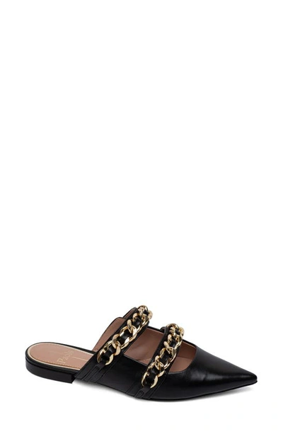 Linea Paolo Aurel Pointed Toe Mule In Black