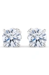 Hautecarat 6ct Tw Round Lab Created Diamond Stud Earrings In 2.00 Ctw White Gold