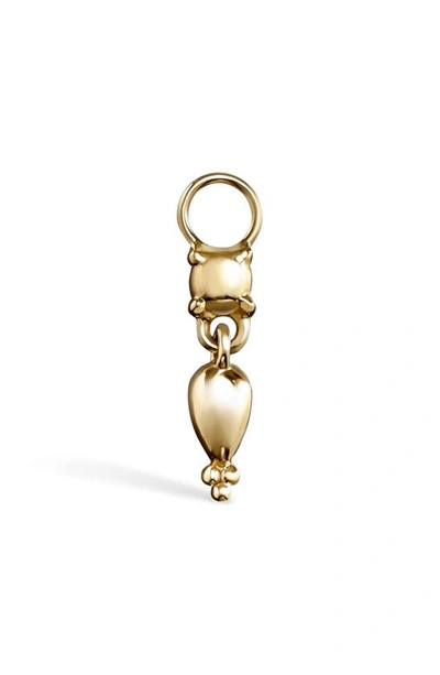 Maria Tash Tassel Pendant Charm In Yellow Gold