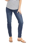 Angel Maternity Straight Leg Maternity Jeans In Dark Blue