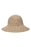 Tory Burch T Monogram Jacquard Reversible Bucket Hat In Hazel