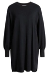 Bb Dakota By Steve Madden Olivia Long Sleeve Sweater Minidress In Black