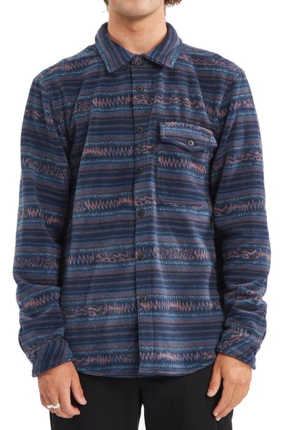 Billabong Furnace Recycled Polyester Shirt Jacket In Navy