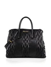 MIU MIU Matelasse Double-Handle Quilted Leather Tote