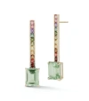 MATEO SOMEWHERE OVER THE RAINBOW GREEN AMETHYST EARRINGS