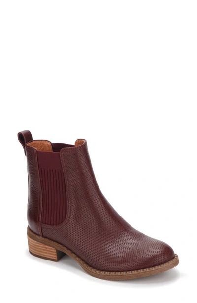 Gentle Souls Signature Double Gore Chelsea Boot In Plum Berry