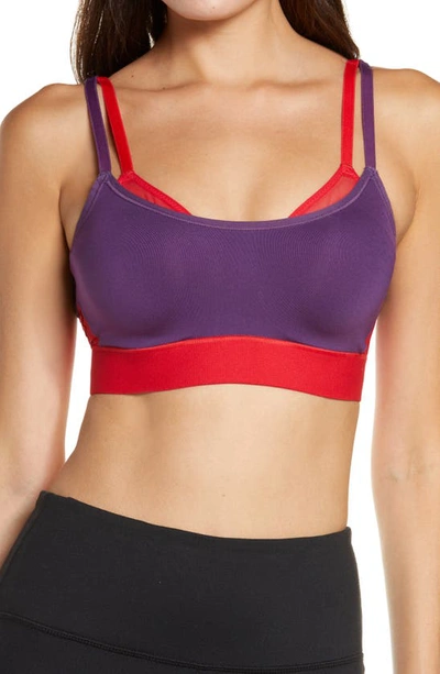 Natori Gravity Contour Underwire Coolmax Sports Bra (32c) In Radicchio/chili