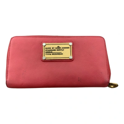 Pre-owned Marc By Marc Jacobs Leather Clutch Bag In Pink