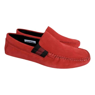 Pre-owned Gucci Flats In Red