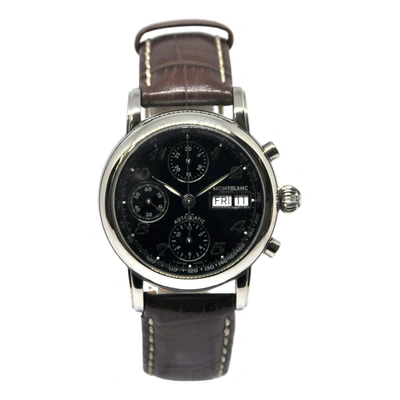 Pre-owned Montblanc Meisterstuck Watch In Black