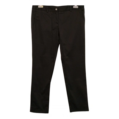 Pre-owned Mauro Grifoni Straight Pants In Black