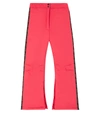 Fendi Ff-stripe Ski Trousers In Cherry