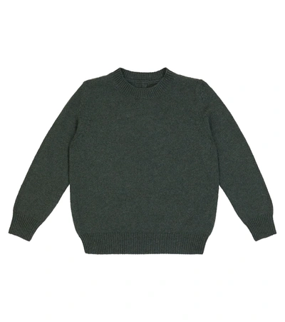 The Row Kids' Dewey Cashmere Sweater In Forest Green