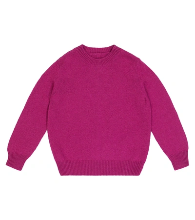 The Row Kids' Dewey Cashmere Sweater In Fuchsia
