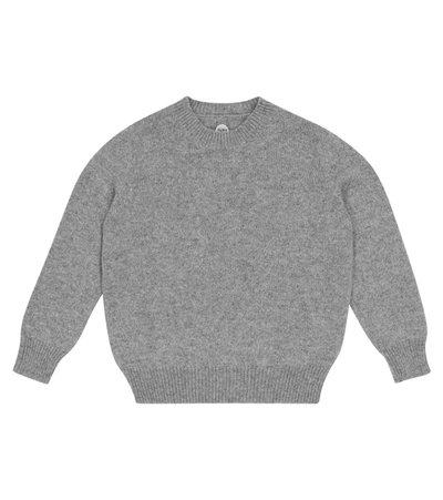 The Row Kids' Dewey Cashmere Sweater In Medium Heather