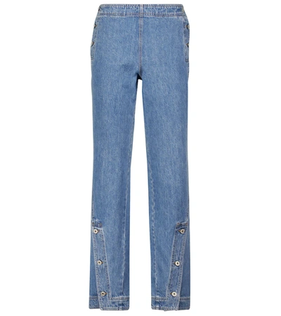 Loewe Mid-rise Straight Jeans In Blue