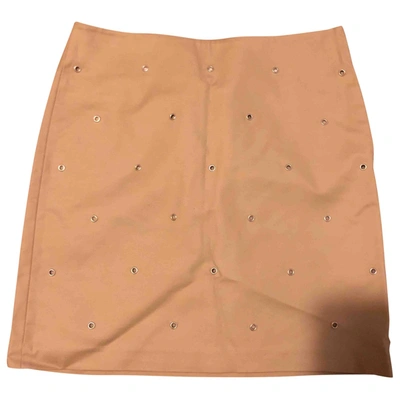 Pre-owned Michael Kors Mini Skirt In Beige