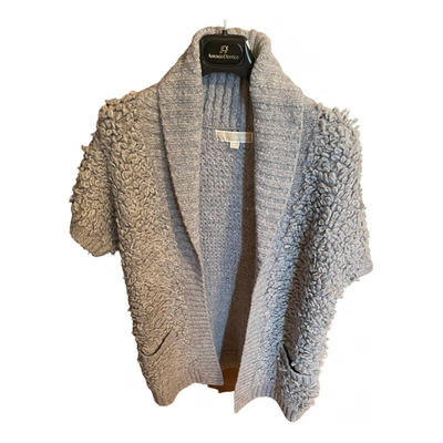 Pre-owned Michael Kors Wool Cardigan In Grey