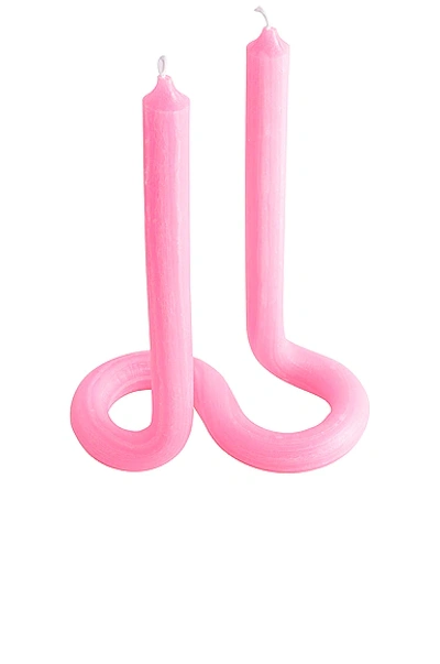 54 Celsius Lex Pott Twist Candle (270g) In Pink