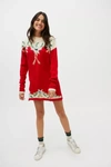 Urban Renewal Vintage Holiday Pullover Sweater In Red