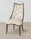 Emporium Home For William D Scott Logan Walnut/milk Leather Dining Chair