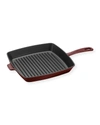 STAUB CAST IRON 10-INCH SQUARE GRILL PAN,PROD245400218