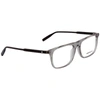 Montblanc Transparent Rectangular Mens Eyeglasses Mb0012o-01356 In Grey