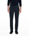 Bugatchi Men's Stretch-knit Ff Pants In Navy