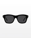 Celine Men's Cl40191im Sunglasses In Shiny Black/smoke