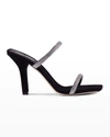 Paris Texas Holly Linda Swarovski® Mule Sandals In Black Diamond