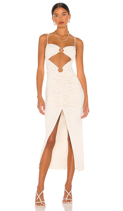 Camila Coelho Yasmeen Midi Dress In Beige