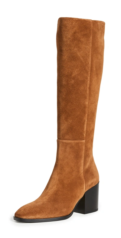 Aeyde Teresa Tall Boots In Brandy