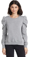 Rebecca Minkoff Janine Sweatshirt In Medium Heather Grey