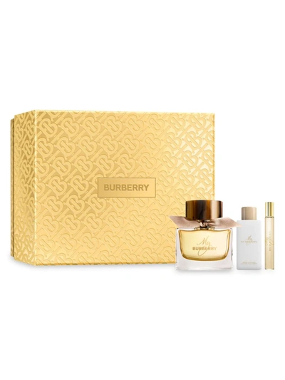 Burberry 3-piece Eau De Parfum Holiday Set In Yellow