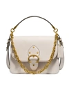 Coach Beat Leather Shoulder Bag In Chalk